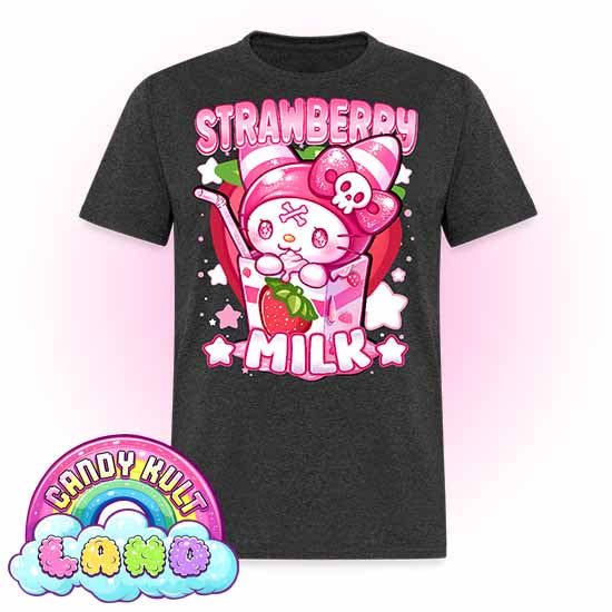 Wishbone Strawberry Milk - Candy Kult Land Men's / Unisex Classic T-Shirt - Candy Kult - Candy Cult - Candy Kult Land - Wishbone - Boo Kitty - Panku - Frosti - Toxic Kitten - Hex-Heart - Cult Candy - Cake High Heels - [product_vendor}