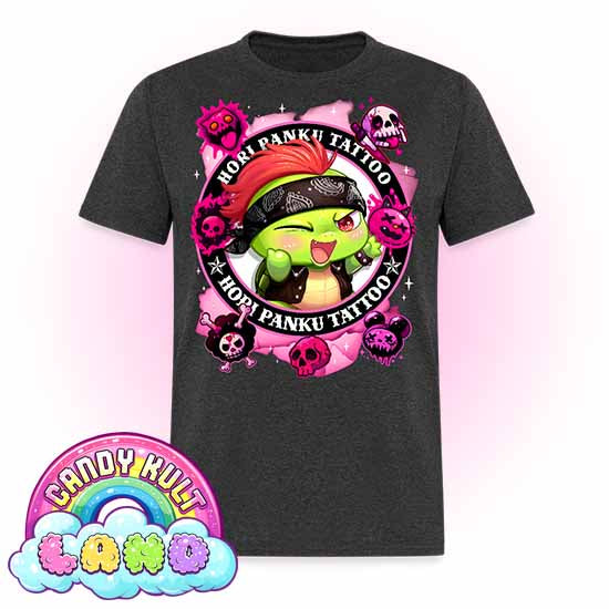 Hori Panku Tattoo Pink - Candy Kult Land Men's / Unisex Classic T-Shirt - Candy Kult - Candy Cult - Candy Kult Land - Wishbone - Boo Kitty - Panku - Frosti - Toxic Kitten - Hex-Heart - Cult Candy - Cake High Heels - [product_vendor}