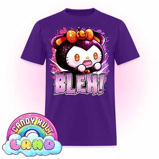 Bleh Boo Kitty Origins - Candy Kult Land COLOUR Men's / Unisex Classic T-Shirt - Candy Kult - Candy Cult - Candy Kult Land - Wishbone - Boo Kitty - Panku - Frosti - Toxic Kitten - Hex-Heart - Cult Candy - Cake High Heels - [product_vendor}