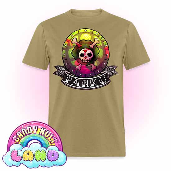 Panku Logo - Candy Kult Land COLOUR Men's / Unisex Classic T-Shirt - Candy Kult - Candy Cult - Candy Kult Land - Wishbone - Boo Kitty - Panku - Frosti - Toxic Kitten - Hex-Heart - Cult Candy - Cake High Heels - [product_vendor}