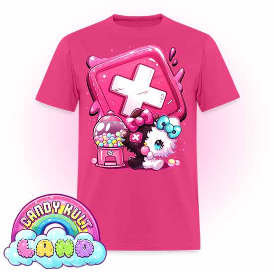 Panku Logo - Candy Kult Land COLOUR Men's / Unisex Classic T-Shirt - Candy Kult - Candy Cult - Candy Kult Land - Wishbone - Boo Kitty - Panku - Frosti - Toxic Kitten - Hex-Heart - Cult Candy - Cake High Heels - [product_vendor}