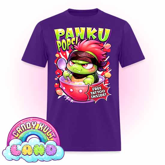 Panku Pops Cereal - Candy Kult Land COLOUR Men's / Unisex Classic T-Shirt - Candy Kult - Candy Cult - Candy Kult Land - Wishbone - Boo Kitty - Panku - Frosti - Toxic Kitten - Hex-Heart - Cult Candy - Cake High Heels - [product_vendor}