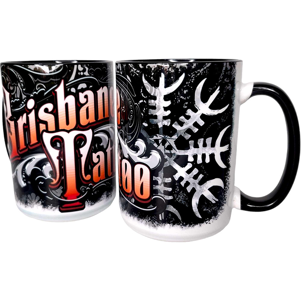 Brisbane Tattoo Vegvisir Large Mug - Candy Kult - Candy Cult - Candy Kult Land - Wishbone - Boo Kitty - Panku - Frosti - Toxic Kitten - Hex-Heart - Cult Candy - Cake High Heels - [product_vendor}