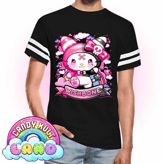 Wishbone Sparkle Punk - Candy Kult Land Men's / Unisex Vintage Sport T-Shirt - Candy Kult - Candy Cult - Candy Kult Land - Wishbone - Boo Kitty - Panku - Frosti - Toxic Kitten - Hex-Heart - Cult Candy - Cake High Heels - [product_vendor}