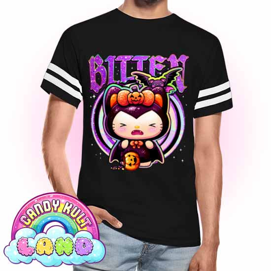 Bitten Boo Kitty Origins - Candy Kult Land Men's / Unisex Vintage Sport T-Shirt - Candy Kult - Candy Cult - Candy Kult Land - Wishbone - Boo Kitty - Panku - Frosti - Toxic Kitten - Hex-Heart - Cult Candy - Cake High Heels - [product_vendor}