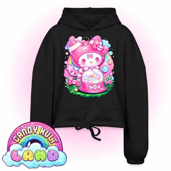 Wishbone Gumball Machine - Candy Kult Land Women’s Cropped Hoodie
