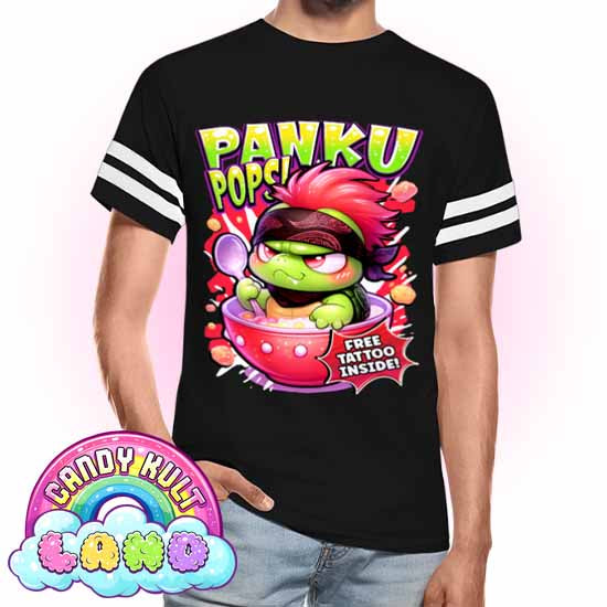 Panku Pops Cereal - Candy Kult Land Men's / Unisex Vintage Sport T-Shirt - Candy Kult - Candy Cult - Candy Kult Land - Wishbone - Boo Kitty - Panku - Frosti - Toxic Kitten - Hex-Heart - Cult Candy - Cake High Heels - [product_vendor}