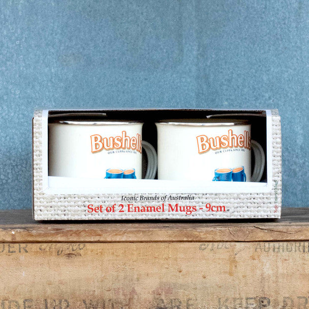 Bushell's Nostalgic Enamel Mug Set Of 2