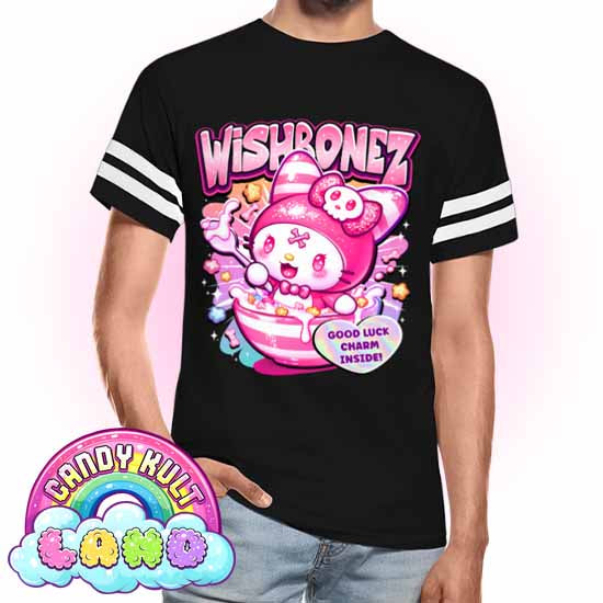 Wishbonez Cereal - Candy Kult Land Men's / Unisex Vintage Sport T-Shirt - Candy Kult - Candy Cult - Candy Kult Land - Wishbone - Boo Kitty - Panku - Frosti - Toxic Kitten - Hex-Heart - Cult Candy - Cake High Heels - [product_vendor}