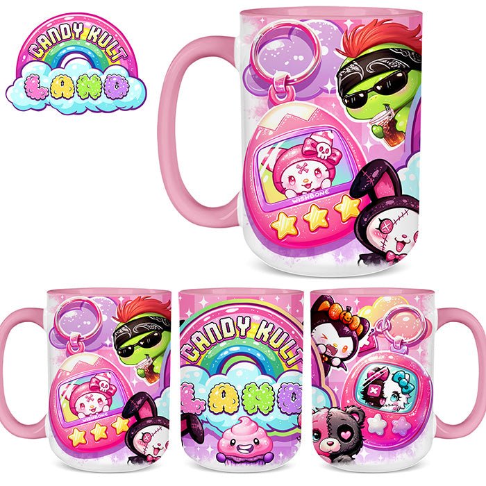 Candy Kult Land Nostalgic Digital Pet Mug Candy Kult Boo Kitty candy kult land ck land Candy Cult - Candy Kult Land - Wishbone - Boo Kitty - Panku - Frosti - Toxic Kitten - Hex - Heart - Cult Candy - Ca