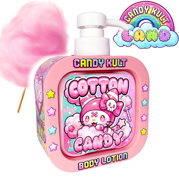 Cotton Candy Candy Kult Land Body Lotion Candy Kult Cotton Candy Wishbone Candy Cult - Candy Kult Land - Wishbone - Boo Kitty - Panku - Frosti - Toxic Kitten - Hex - Heart - Cult Candy - Ca