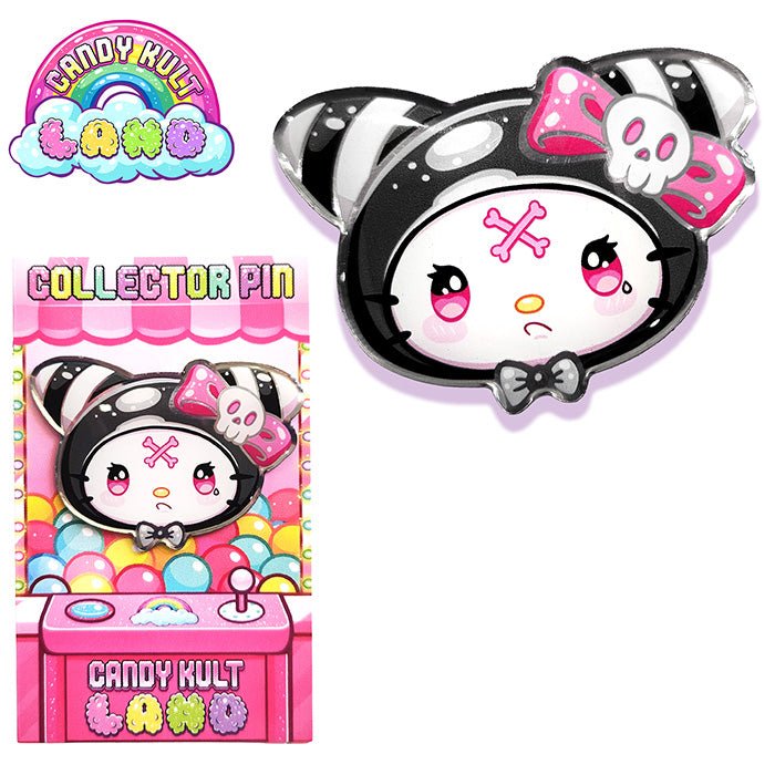 Dark Wishbone Collector Pin Candy Kult candy kult land ck land Wishbone Candy Cult - Candy Kult Land - Wishbone - Boo Kitty - Panku - Frosti - Toxic Kitten - Hex - Heart - Cult Candy - Ca