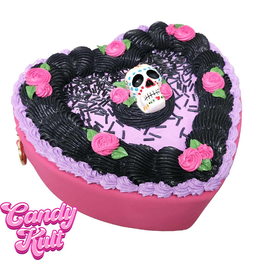 Day Of the Dead Cake Candy Kult Convertible Crossbody Bag / Hand Bag Candy Kult Bag Crossbody Candy Cult - Candy Kult Land - Wishbone - Boo Kitty - Panku - Frosti - Toxic Kitten - Hex - Heart - Cult Candy - Ca