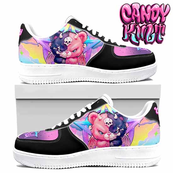 Demonic Bear Candy Kult Kicks Women's Sneakers V1 Candy Kult 36 NOTED Candy Cult - Candy Kult Land - Wishbone - Boo Kitty - Panku - Frosti - Toxic Kitten - Hex - Heart - Cult Candy - Ca
