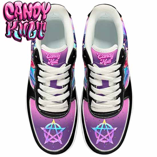Demonic Bear Candy Kult Kicks Women's Sneakers V1 Candy Kult 36 NOTED Candy Cult - Candy Kult Land - Wishbone - Boo Kitty - Panku - Frosti - Toxic Kitten - Hex - Heart - Cult Candy - Ca