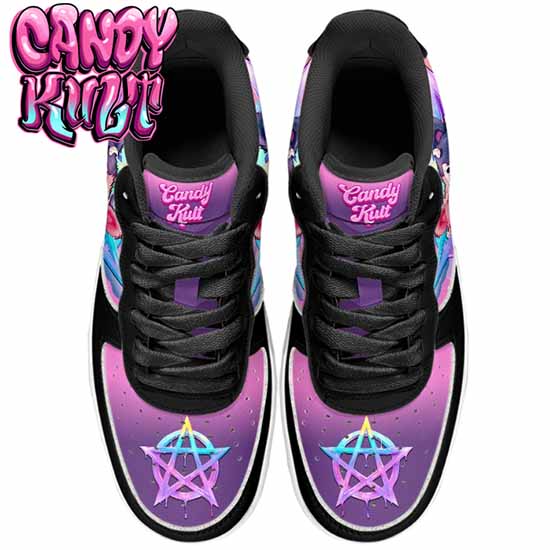 Demonic Bear Candy Kult Kicks Women's Sneakers V1b Candy Kult 36 NOTED Candy Cult - Candy Kult Land - Wishbone - Boo Kitty - Panku - Frosti - Toxic Kitten - Hex - Heart - Cult Candy - Ca