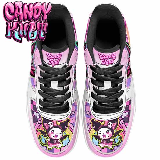 Devilish Virtual Pet Ombre Candy Kult Kicks Men's Sneakers Black Candy Kult 38 NOTED Hello Kitty Kuromi Sanrio Candy Cult - Candy Kult Land - Wishbone - Boo Kitty - Panku - Frosti - Toxic Kitten - Hex - Heart - Cult Candy - Ca