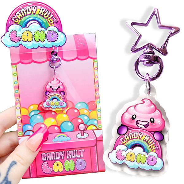 Frosti Logo - Candy Kult Land Keychain Candy Kult ck land Frosti Candy Cult - Candy Kult Land - Wishbone - Boo Kitty - Panku - Frosti - Toxic Kitten - Hex - Heart - Cult Candy - Ca