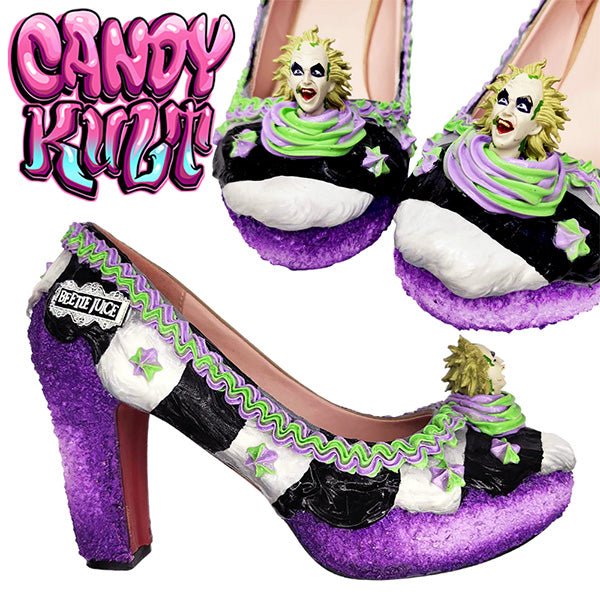 Ghost With The Most Cake High Heel Shoes Candy Kult 16CM HEEL 34 = AU 4 beetlejuice Cake High Heels Candy Cult - Candy Kult Land - Wishbone - Boo Kitty - Panku - Frosti - Toxic Kitten - Hex - Heart - Cult Candy - Ca