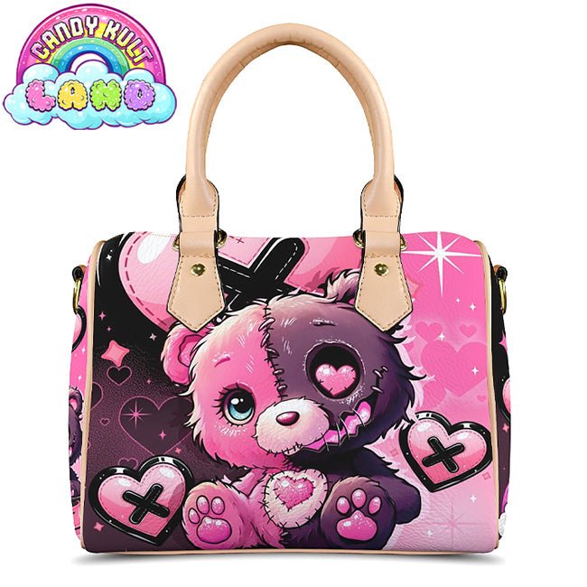 Hex - Heart Candy Kult Land Beige Boston Crossbody Handbag Candy Kult Bag candy kult land ck land Candy Cult - Candy Kult Land - Wishbone - Boo Kitty - Panku - Frosti - Toxic Kitten - Hex - Heart - Cult Candy - Ca