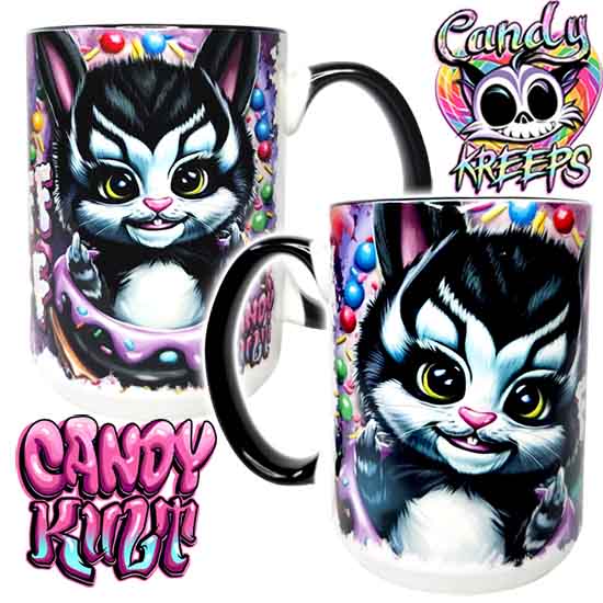 Fluff Off Candy Kreeps Large Mug - Candy Kult - Candy Cult - Candy Kult Land - Wishbone - Boo Kitty - Panku - Frosti - Toxic Kitten - Hex-Heart - Cult Candy - Cake High Heels - [product_vendor}