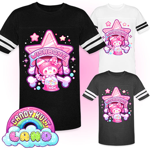 Wishbone Gumball Machine Logo - Candy Kult Land Men's / Unisex Vintage Sport T-Shirt - Candy Kult - Candy Cult - Candy Kult Land - Wishbone - Boo Kitty - Panku - Frosti - Toxic Kitten - Hex-Heart - Cult Candy - Cake High Heels - [product_vendor}