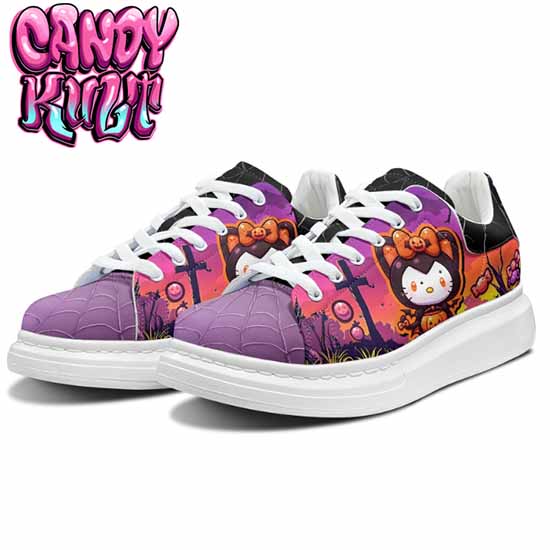 Boo Kitty Sunset Graveyard Purple Candy Kult Men's Pulse - Candy Kult - Candy Cult - Cult Candy - Cake High Heels - [product_vendor}