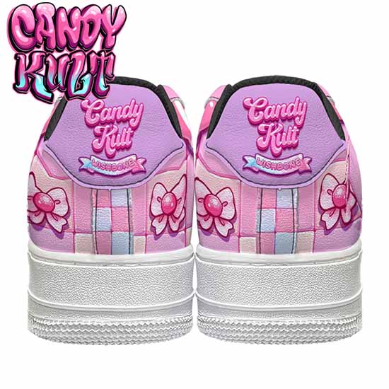 Wishbone Bows Purple Candy Kult Kicks Men's Sneakers Black - Candy Kult - Candy Cult - Cult Candy - Cake High Heels - [product_vendor}