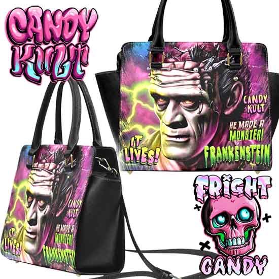 Frankenstein Fright Candy Crossbody Handbag - Candy Kult - Candy Cult - Candy Kult Land - Wishbone - Boo Kitty - Panku - Frosti - Toxic Kitten - Hex-Heart - Cult Candy - Cake High Heels - [product_vendor}