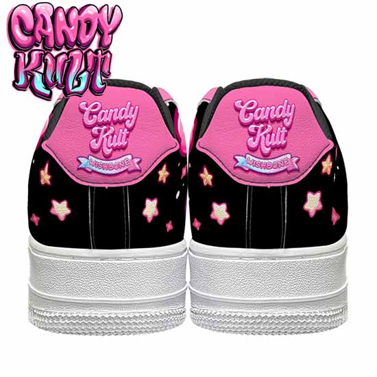 Wishbone Black Candy Kult Kicks Women's Sneakers Black - Candy Kult - Candy Cult - Cult Candy - Cake High Heels - [product_vendor}