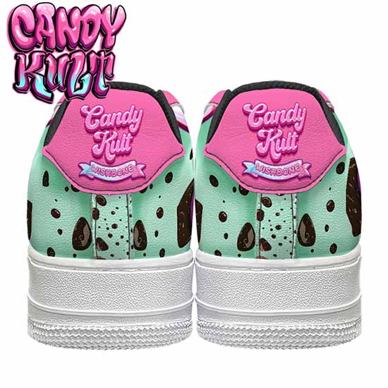 Wishbone Mint Ice Cream Candy Kult Kicks Women's Sneakers Black - Candy Kult - Candy Cult - Cult Candy - Cake High Heels - [product_vendor}