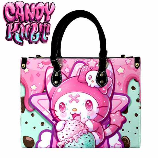 Wishbone Mint Ice Cream Kawaii Candy PU Leather Crossbody Handbag - Candy Kult - Candy Cult - Cult Candy - Cake High Heels - [product_vendor}
