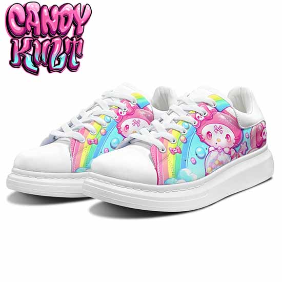 Wishbone Gumball Machine Candy Kult Women's Pulse Sneakers White - Candy Kult - Candy Cult - Cult Candy - Cake High Heels - [product_vendor}