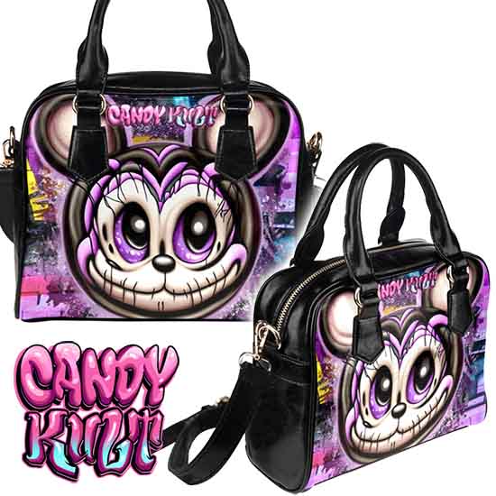 Graffiti Mouse Candy Toons Classic Crossbody Handbag - Candy Kult - Candy Cult - Candy Kult Land - Wishbone - Boo Kitty - Panku - Frosti - Toxic Kitten - Hex-Heart - Cult Candy - Cake High Heels - [product_vendor}