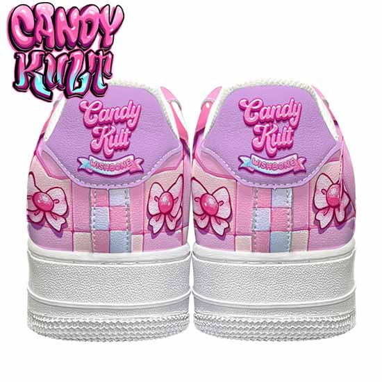 Wishbone Bows Purple Candy Kult Kicks Women's Sneakers - Candy Kult - Candy Cult - Cult Candy - Cake High Heels - [product_vendor}