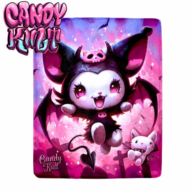 Little Devil Kawaii Candy Micro Fleece Blanket - Candy Kult - Candy Cult - Candy Kult Land - Wishbone - Boo Kitty - Panku - Frosti - Toxic Kitten - Hex-Heart - Cult Candy - Cake High Heels - [product_vendor}