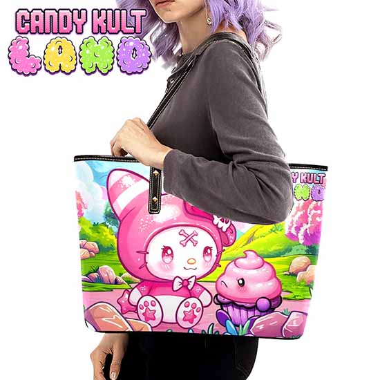 My Friend Frosti Candy Kult Land Large Tote Bag - Candy Kult - Candy Cult - Candy Kult Land - Wishbone - Boo Kitty - Panku - Frosti - Toxic Kitten - Hex-Heart - Cult Candy - Cake High Heels - [product_vendor}