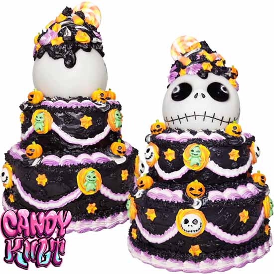 Jack Skellington 2 Tier Cake Sculpture Candy Kult Cake Disney Nightmare Before Christmas Candy Cult - Candy Kult Land - Wishbone - Boo Kitty - Panku - Frosti - Toxic Kitten - Hex - Heart - Cult Candy - Ca