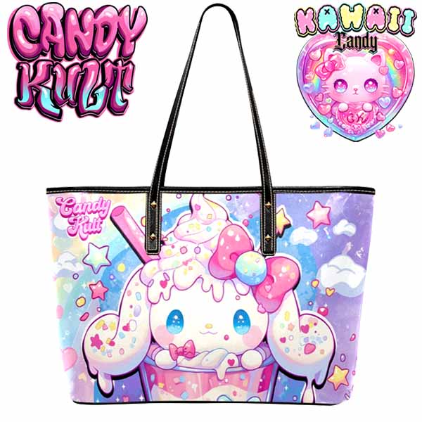 Cloudy Day Milkshake Kawaii Candy Large Tote Bag - Candy Kult - Candy Cult - Cult Candy - Cake High Heels - [product_vendor}