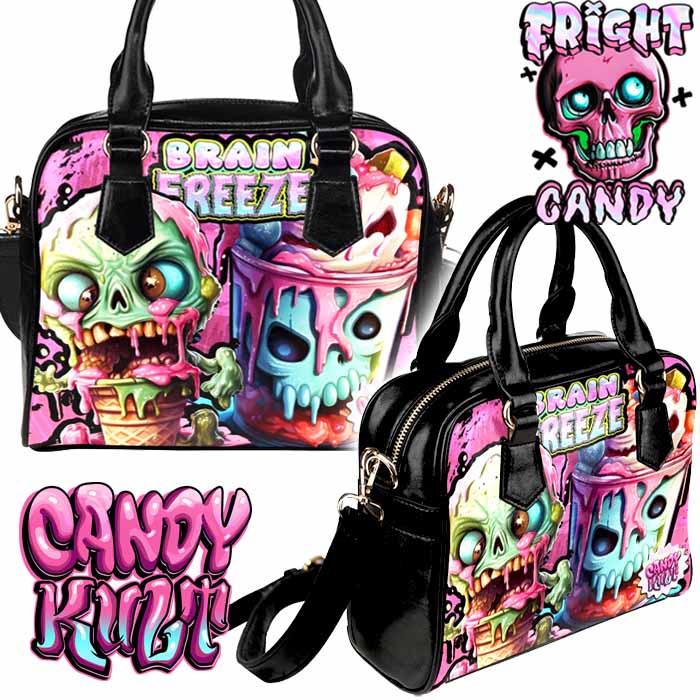 Brain Freeze Fright Candy Classic Convertible Crossbody Bag - Candy Kult - Candy Cult - Candy Kult Land - Wishbone - Boo Kitty - Panku - Frosti - Toxic Kitten - Hex-Heart - Cult Candy - Cake High Heels - [product_vendor}