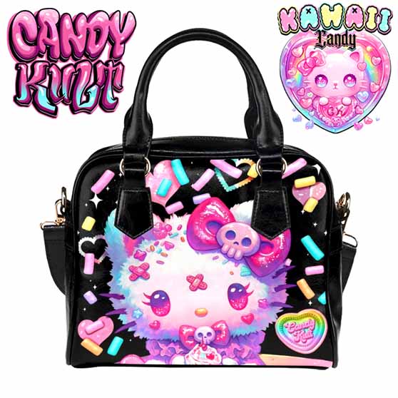 Pastel Purrfection Kawaii Candy Classic Crossbody Handbag - Candy Kult - Candy Cult - Cult Candy - Cake High Heels - [product_vendor}