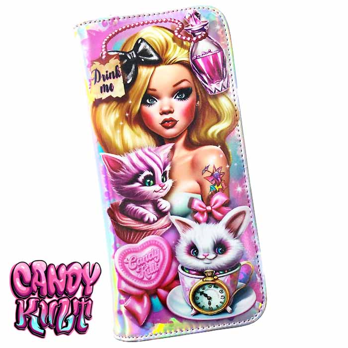 Alice In Retroland Retro Candy Long Line Wallet - Candy Kult - Candy Cult - Candy Kult Land - Wishbone - Boo Kitty - Panku - Frosti - Toxic Kitten - Hex-Heart - Cult Candy - Cake High Heels - [product_vendor}