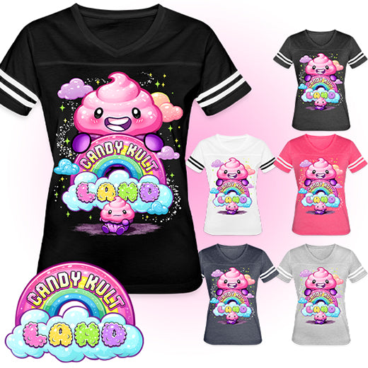 Frosti Candy Kult Land Logo Women’s Vintage Sport T-Shirt - Candy Kult - Candy Cult - Candy Kult Land - Wishbone - Boo Kitty - Panku - Frosti - Toxic Kitten - Hex-Heart - Cult Candy - Cake High Heels - [product_vendor}