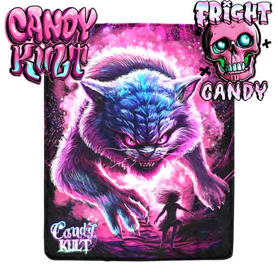 Cheshire WereCat Fright Candy Micro Fleece Blanket - Candy Kult - Candy Cult - Candy Kult Land - Wishbone - Boo Kitty - Panku - Frosti - Toxic Kitten - Hex-Heart - Cult Candy - Cake High Heels - [product_vendor}