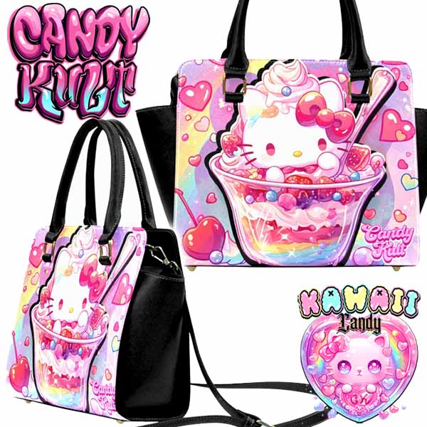 Sundae Kitty Kawaii Candy Crossbody Handbag - Candy Kult - Candy Cult - Cult Candy - Cake High Heels - [product_vendor}