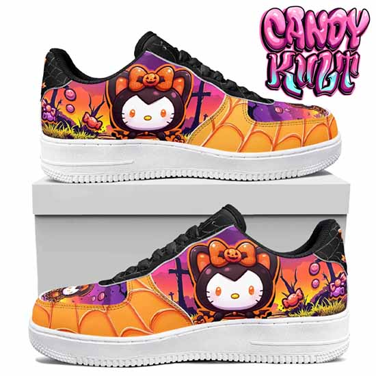 Boo Kitty Sunset Graveyard Candy Kult Kicks Women's Sneakers V1b - Candy Kult - Candy Cult - Cult Candy - Cake High Heels - [product_vendor}