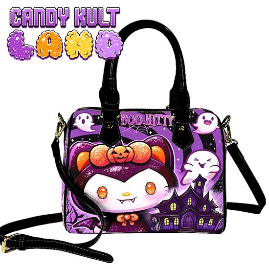 Boo Kitty Origins Candy Kult Land Boston Crossbody Handbag - Candy Kult - Candy Cult - Candy Kult Land - Wishbone - Boo Kitty - Panku - Frosti - Toxic Kitten - Hex-Heart - Cult Candy - Cake High Heels - [product_vendor}