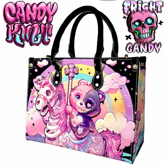 Spooky Bear Carousel Fright Candy PU Leather Crossbody Handbag - Candy Kult - Candy Cult - Cult Candy - Cake High Heels - [product_vendor}