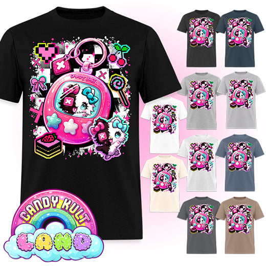 Toxic Kitten Virtual Pet - Candy Kult Land Men's / Unisex Classic T-Shirt - Candy Kult - Candy Cult - Candy Kult Land - Wishbone - Boo Kitty - Panku - Frosti - Toxic Kitten - Hex-Heart - Cult Candy - Cake High Heels - [product_vendor}