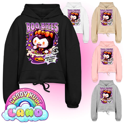 Boo Bites - Candy Kult Land Women’s Cropped Hoodie